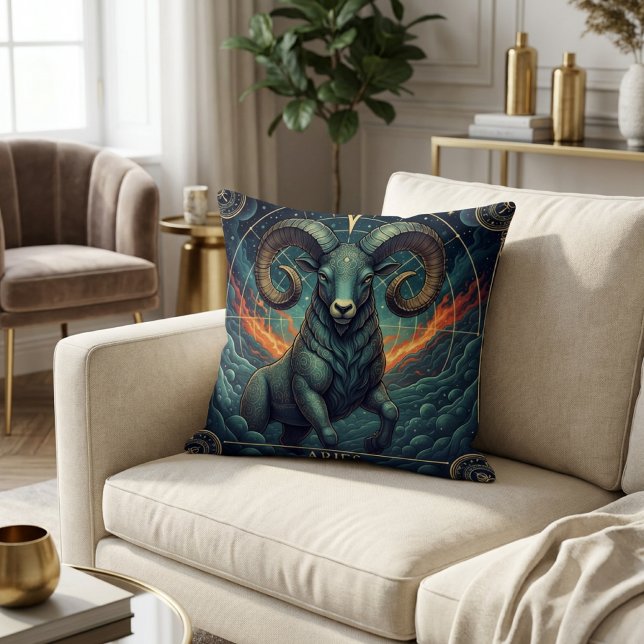 Ram Zodiac Hemellichaam Kussen (Creator heeft geüpload)
