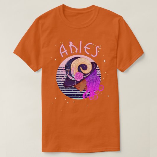 Ram Zodiac Horoscoop Teken Verjaardag Tarot Astrol T-shirt (Design voorkant)