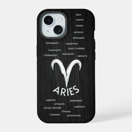 Ram Zodiac Horoscoop Traits Guys iPhone 15 Case (Achterkant)