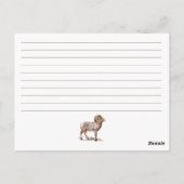 Ram zodiac karakteristieken briefkaart (Achterkant)