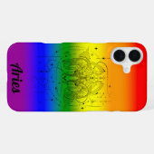 Ram Zodiac LGBTQ Pride Rainbow Design iPhone Hoesje (Achterkant horizontaal)