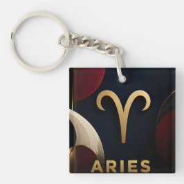 Ram Zodiac Luxe Hemellich Astrologie Cadeau Sleutelhanger