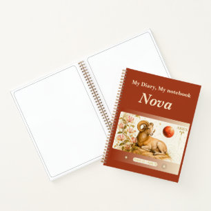 Ram Zodiac Notitieboek/Dagboek – Art Nouveau Notitieboek