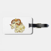 Ram Zodiac Ram Kleurrijk Astrologisch Bagagelabel (Achterkant horizontaal)