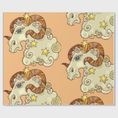 Ram Zodiac Ram Kleurrijk Astrologisch Cadeaupapier (Vlak)