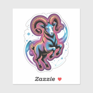 Ram Zodiac Ram Kosmische Illustratie Sticker