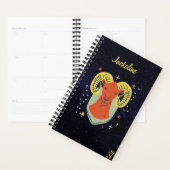 Ram Zodiac Sign L Galaxy Sky Star Persoonlijk Planner (Display)