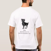 Ram Zodiac Sign: Persoonlijkheid en compatibilitei T-shirt (Achterkant)