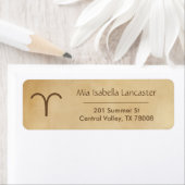 Ram Zodiac Sign - Retouradreslabels Etiket (Insitu)