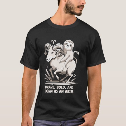 Ram Zodiac Soth Dapper Moedig En Geboren Ram T-shirt (Voorkant)