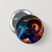 Ram Zodiac Star Sign Button (Voorkant /achterkant)