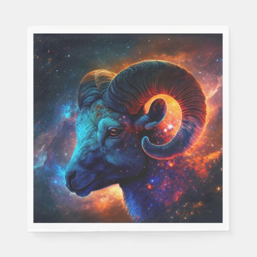 Ram Zodiac Star Sign Papieren servetten (Voorkant)