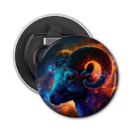 Ram Zodiac sterrenbeeld – Geen tekst – flesopener Button Flesopener