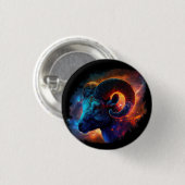 Ram Zodiac sterrenbeeld - Geen tekst - Ronde Butto Button 3,2 Cm (Voorkant /achterkant)