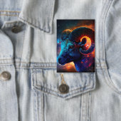 Ram Zodiac sterrenbeeld – Rechthoek Button (Insitu)