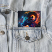Ram Zodiac sterrenbeeld – Rechthoek Button (Insitu)