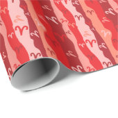 Ram Zodiac Stripes Cadeaupapier (Rol Hoek)