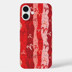 Ram Zodiac Stripes Gebroken Tegels iPhone 16 Plus Hoesje