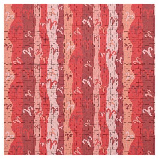 Ram Zodiac Stripes Gebroken Tegels Stof (Swatch)