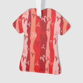 Ram Zodiac Stripes Ornament (voorkant)