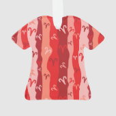 Ram Zodiac Stripes Ornament (achterkant)