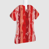 Ram Zodiac Stripes Ornament (voorkant)