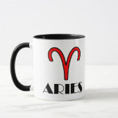 Ram Zodiac Symbool 11 oz. com Designer Mok in het (Links)