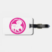 Ram Zodiac Symbool Grunge Roze Ram Astrologie Bagagelabel (Achterkant horizontaal)