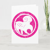 Ram Zodiac Symbool Grunge Roze Ram Astrologie Kaart