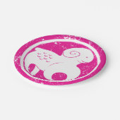 Ram Zodiac Symbool Grunge Roze Ram Astrologie Papieren Bordje (Gekanteld)