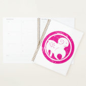 Ram Zodiac Symbool Grunge Roze Ram Astrologie Planner (Display)