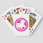 Ram Zodiac Symbool Grunge Roze Ram Astrologie Pokerkaarten (Achterkant)