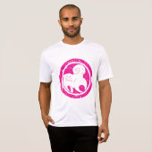 Ram Zodiac Symbool Grunge Roze Ram Astrologie T-shirt (Voorkant volledig)