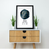 Ram Zodiac teken: aangepaste naam & verjaardag Poster