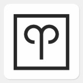 Ram Zodiac teken astrologie stickers (Voorkant)