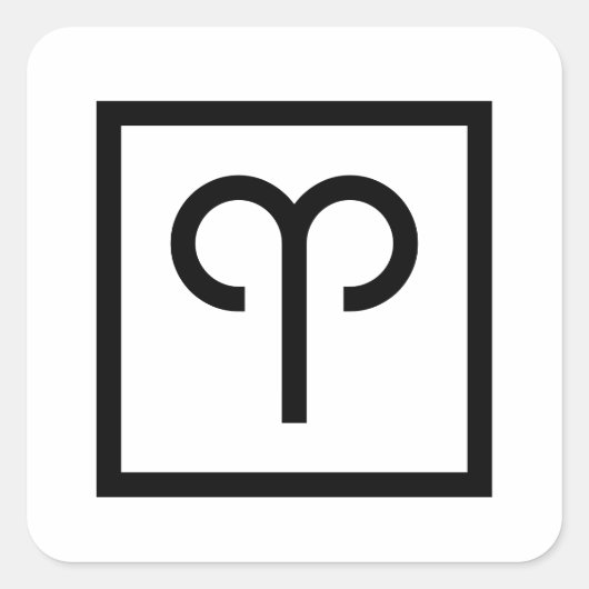 Ram Zodiac teken astrologie stickers (Voorkant)