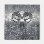 Ram Zodiac-teken Industriële Stijl Magneet (Voorkant)