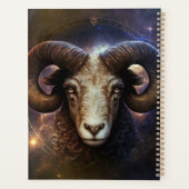 Ram Zodiac teken Watercolor ontwerp Planner (Achterkant)