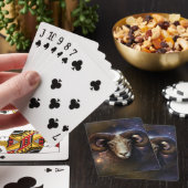 Ram Zodiac teken Waterverf ontwerp Pokerkaarten (Insitu)