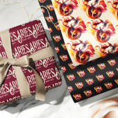 Ram Zodiac thema verjaardagsfeestje Inpakpapier Vel