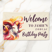 Ram Zodiac Thema Verjaardagsfeestje Welkomstbord Spandoek