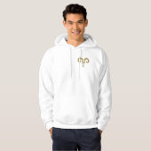 Ram Zodiac - Tribal Gold Hoodie (Voorkant volledig)