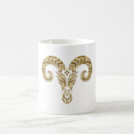 Ram Zodiac - Tribal Gold Koffiemok