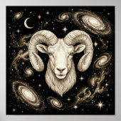 Ram Zodiacia Celestiale Astrologie Poster (Voorkant)