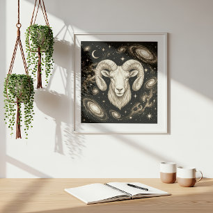 Ram Zodiacia Celestiale Astrologie Poster