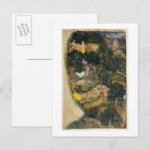Rama achtervolgt de Golden Deer van de Ramayana. Briefkaart (Voorkant / Achterkant)