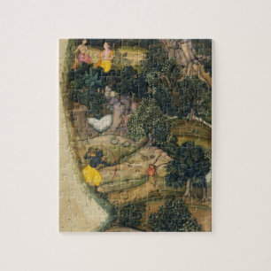 Rama achtervolgt de Golden Deer van de Ramayana. Legpuzzel