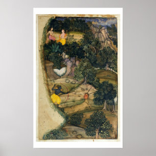 Rama achtervolgt de Golden Deer van de Ramayana. Poster