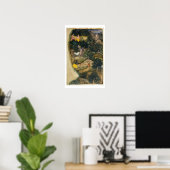 Rama achtervolgt de Golden Deer van de Ramayana. Poster (Thuiskantoor)