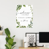 Rama de oliva moderna salve la fecha poster (Thuiskantoor)